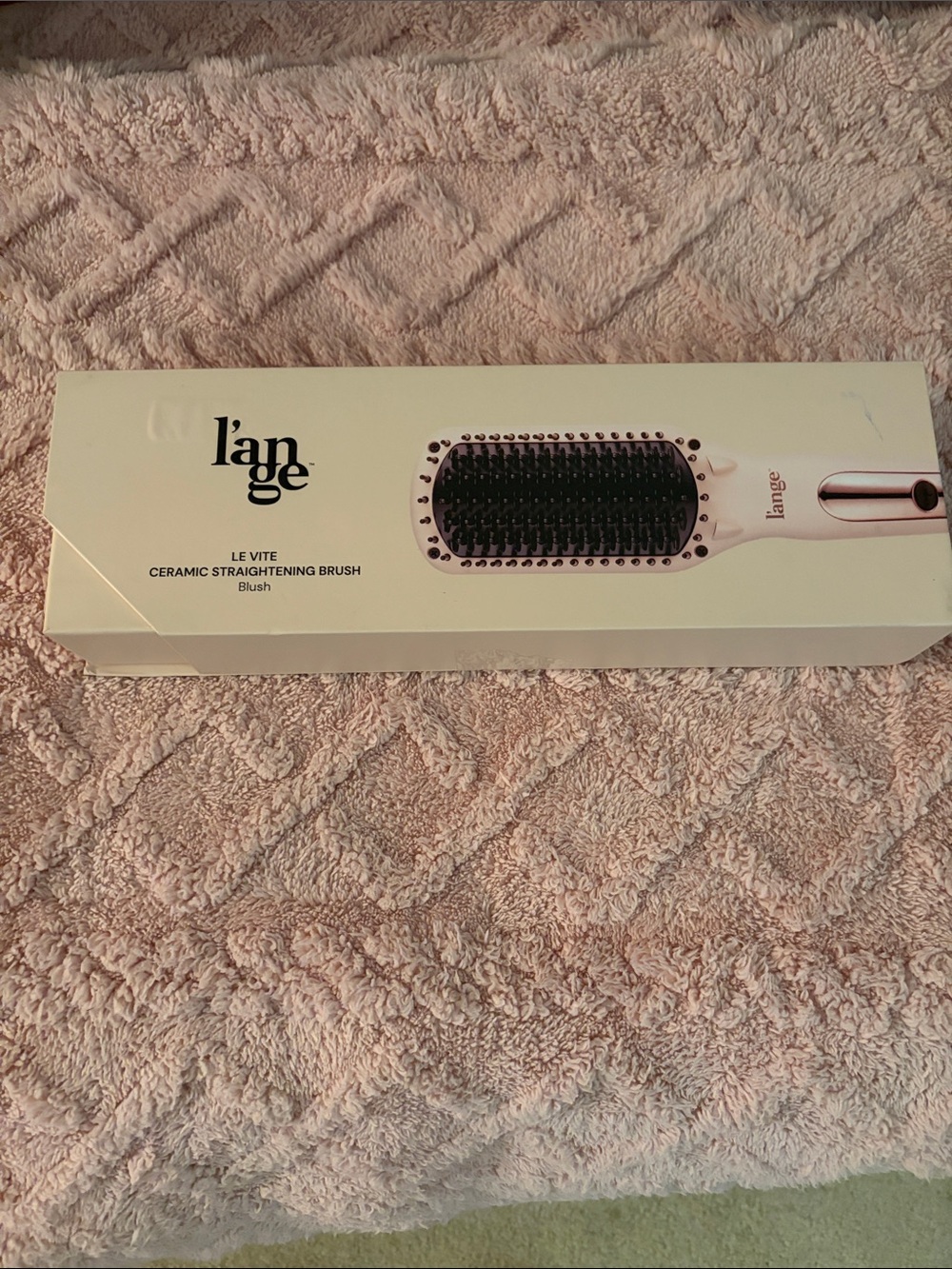 l'ange Le Vite Ceramic Straightening Brush - Blush BNIB